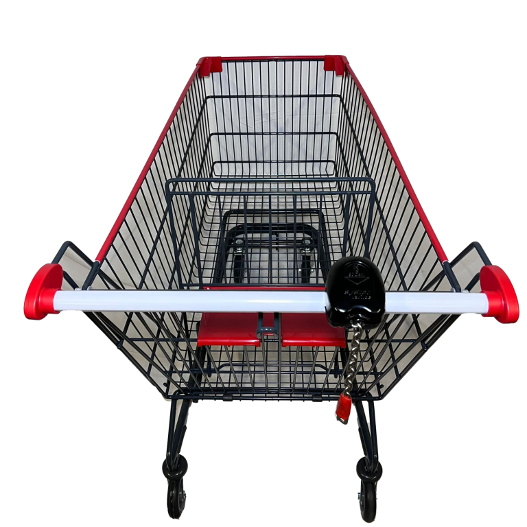 Poignée standard avec monnayeur du chariot de magasin neuf 210L