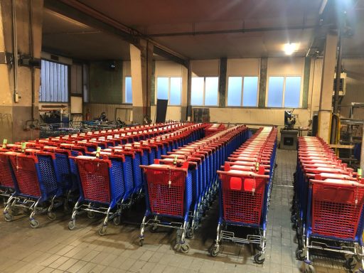 Remplacement complet de parc de chariots de magasin