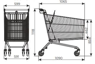 Plan Chariot de courses 240L